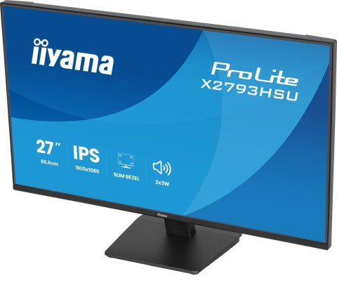 Iiyama ProLite X2793HSU-B1 monitor komputerowy 68,6 cm (27") 1920 x 1080 px Full HD LED Czarny
