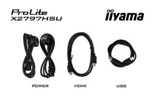 Iiyama ProLite X2797HSU-B1 monitor komputerowy 68,6 cm (27") 1920 x 1080 px Full HD LED Czarny