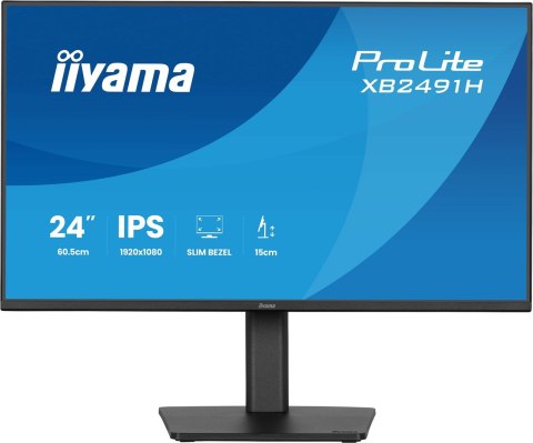 Iiyama ProLite XB2491H-B1 monitor komputerowy 60,5 cm (23.8") 1920 x 1080 px Full HD LCD Czarny