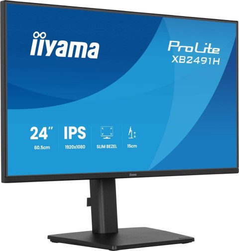 Iiyama ProLite XB2491H-B1 monitor komputerowy 60,5 cm (23.8") 1920 x 1080 px Full HD LCD Czarny