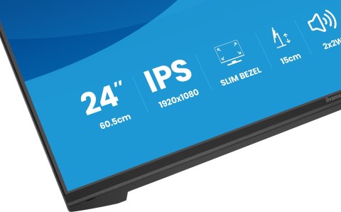 Iiyama ProLite XB2491HS-B1 monitor komputerowy 60,5 cm (23.8") 1920 x 1080 px Full HD LCD Czarny