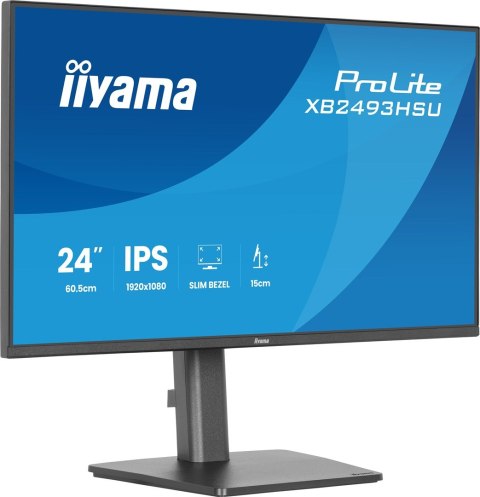 Iiyama ProLite XB2493HSU-B1 monitor komputerowy 60,5 cm (23.8") 1920 x 1080 px Full HD LED Czarny