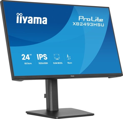 Iiyama ProLite XB2493HSU-B1 monitor komputerowy 60,5 cm (23.8") 1920 x 1080 px Full HD LED Czarny