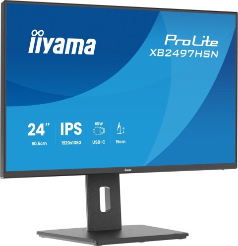 Iiyama ProLite XB2497HSN-B1 monitor komputerowy 60,5 cm (23.8") 1920 x 1080 px Full HD LED Czarny