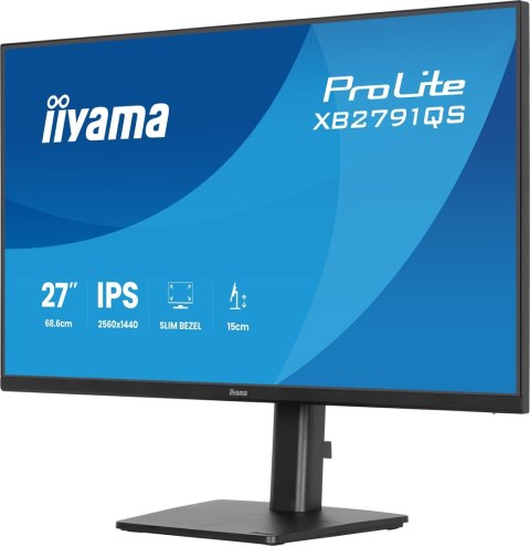 Iiyama ProLite XB2791QS-B1 monitor komputerowy 68,6 cm (27") 2560 x 1440 px Quad HD LED Czarny