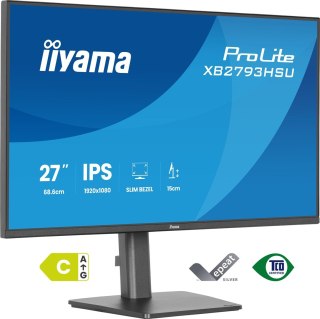 Iiyama ProLite XB2793HSU-B1 monitor komputerowy 68,6 cm (27") 1920 x 1080 px Full HD LED Czarny