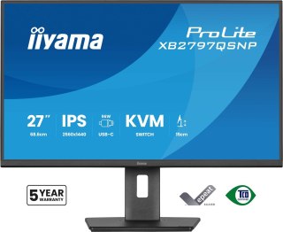 Iiyama ProLite XB2797QSNP-B1 monitor komputerowy 68,6 cm (27") 2560 x 1440 px Quad HD LED Czarny