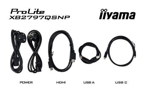 Iiyama ProLite XB2797QSNP-B1 monitor komputerowy 68,6 cm (27") 2560 x 1440 px Quad HD LED Czarny