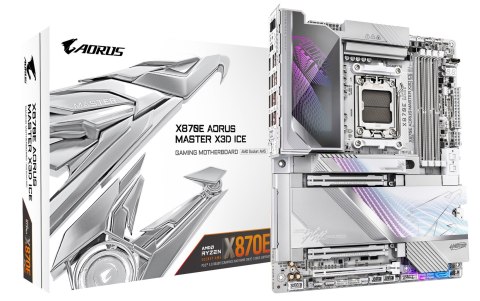 GIGABYTE X870E AORUS MASTER X3D ICE AMD X870E Gniazdo AM5 ATX