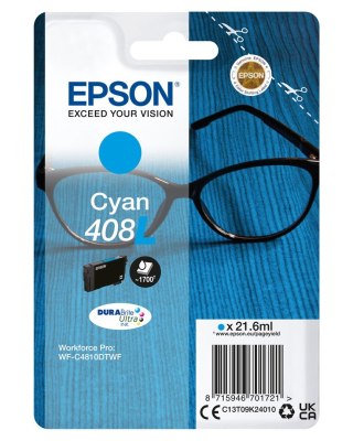 Epson 408L DURABrite Ultra nabój z tuszem 1 szt. Oryginalny Wysoka (XL) wydajność Cyjan