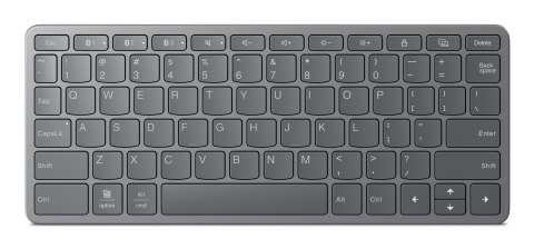Lenovo Multi-Device Wireless Keyboard Niemiecki USB Type-C Szary