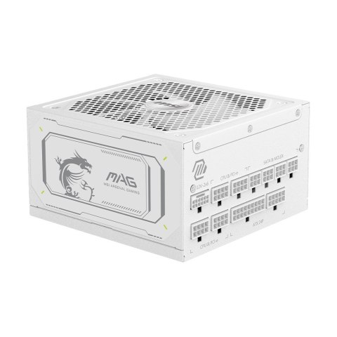 MSI MAG A1000GL PCIE5 WHITE moduł zasilaczy 1000 W 24-pin ATX ATX Biały