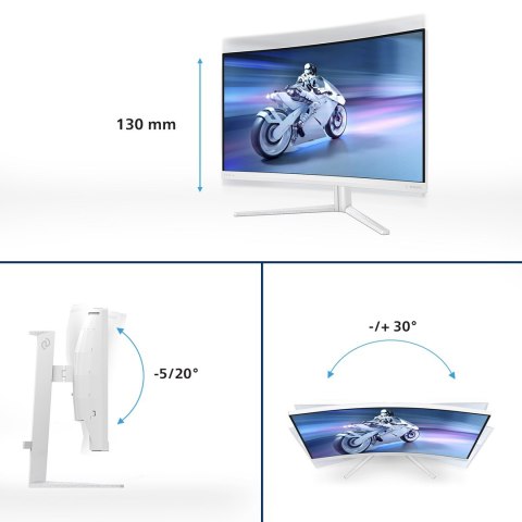 Monitor Philips 80.0cm (31.5") 32M2C5501 16:09 2xHDMI+DP zakrzywiony w