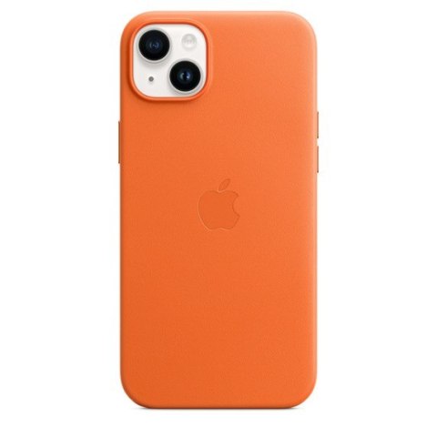 Etui skórzane Apple z MagSafe Orange, do iPhone 14 Plus