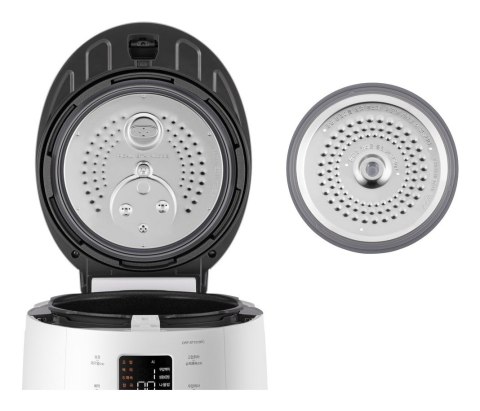 Urządzenie do gotowania ryżu z kukułką + parowar 1,08l biały CRP-ST0609F