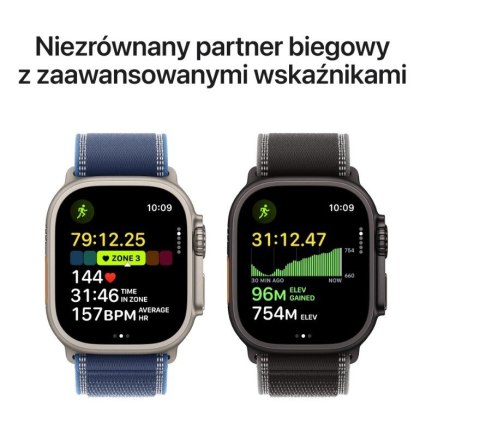 Watch Ultra 3 GPS + Cellular  koperta 49 mm z tytanu w kolorze czarnym  bransoleta mediolańska z tytanu w kolorze czarnym - rozm
