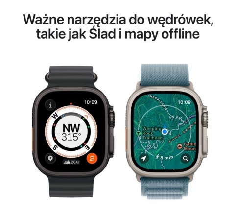 Watch Ultra 3 GPS + Cellular  koperta 49 mm z tytanu w kolorze czarnym  bransoleta mediolańska z tytanu w kolorze czarnym - rozm