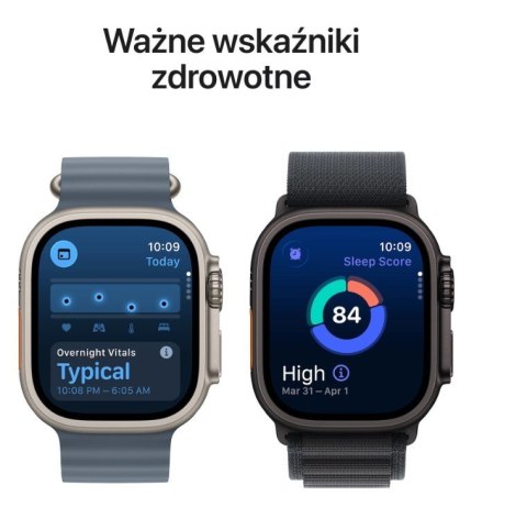 Watch Ultra 3 GPS + Cellular  koperta 49 mm z tytanu w kolorze czarnym  bransoleta mediolańska z tytanu w kolorze czarnym - rozm