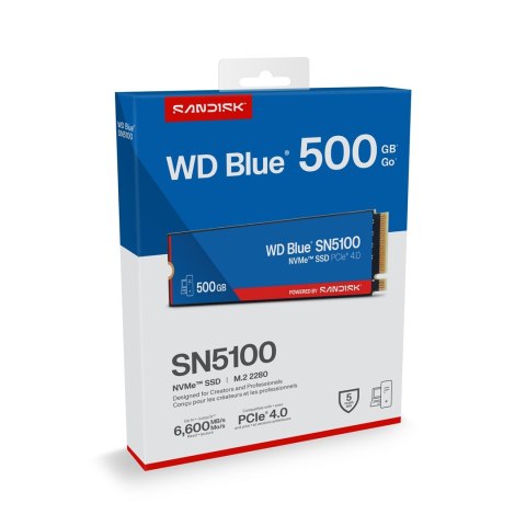 Western Digital WD Blue SN5100 500 GB M.2 PCI Express 4.0 NVMe QLC 3D NAND