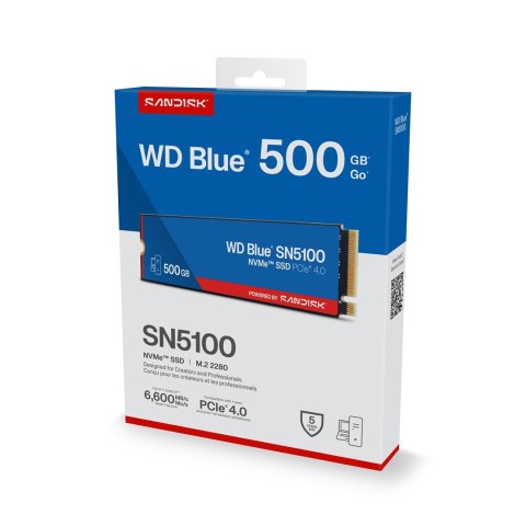 Western Digital WD Blue SN5100 500 GB M.2 PCI Express 4.0 NVMe QLC 3D NAND