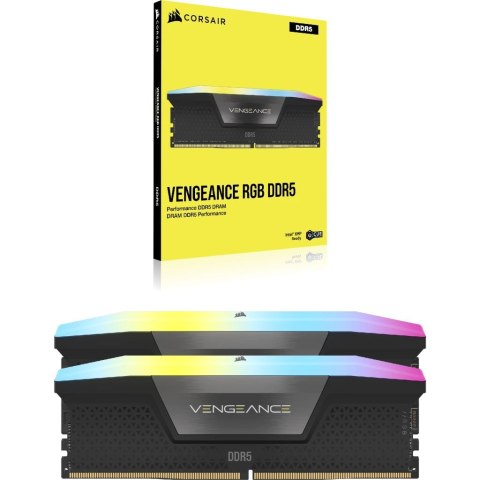 Zestaw pamięci CORSAIR Vengeance RGB DDR5 - 96 GB: 2 x 48 GB - DIMM 288-PIN - 3500 MHz / PC5-56000 - CL40 - 1.4 V - Unbuffered