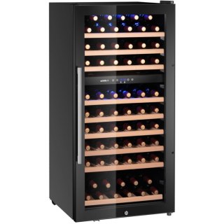 Lodówka chłodziarka do wina 2-strefowa na 91 butelek 230 l 590x595x1215 mm