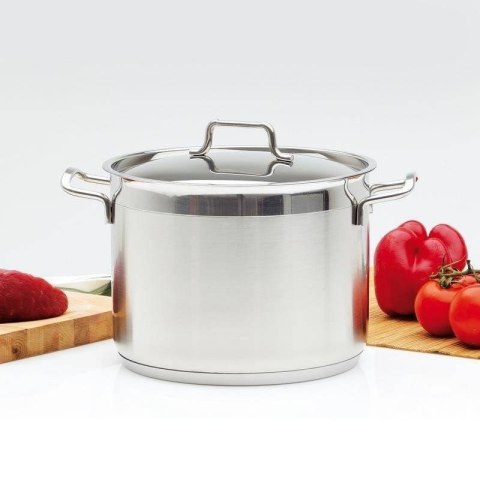 Garnek stalowy z pokrywką ANETT 28 cm, 7 l