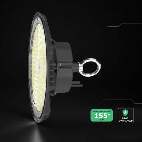 Oprawa V-TAC LED UFO high bay IP65 ALU 155Lm/W 100W VT-91102 4000K 15500lm 5 lat  