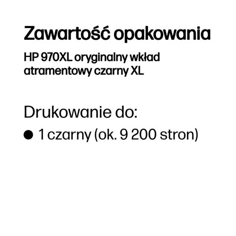 HP 970XL oryginalny wkład atramentowy czarny XL