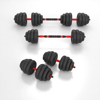 Zestaw ciężarów 6w1 HMS SGN140 (sztanga, sztangielki i kettlebell) 40kg
