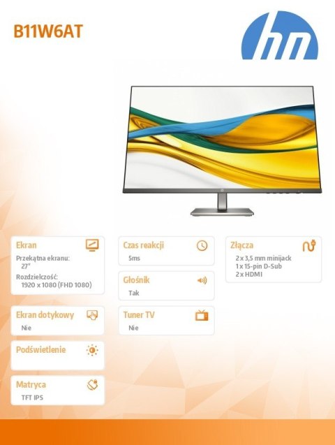 Monitor S5 527da 27 FHD MNTR B11W6AT#ABB
