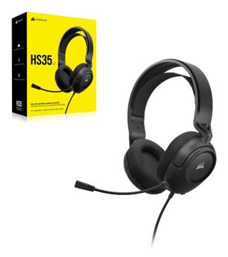 Zestaw słuchawkowy Corsair HS35 v2 Carbon Gaming Przewodowe (Czarne)