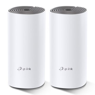 TP-Link Deco E4 (2-pack) Dual-band (2.4 GHz/5 GHz) Wi-Fi 5 (802.11ac) Biały, Szary Wewnętrzny