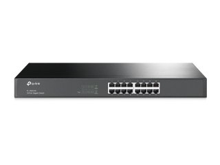 TP-Link TL-SG1016 przełącznik sieciowy Nie zarządzany Gigabit Ethernet (10/100/1000) 1U Czarny