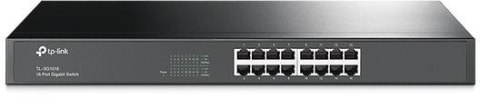 TP-Link TL-SG1016 przełącznik sieciowy Nie zarządzany Gigabit Ethernet (10/100/1000) 1U Czarny