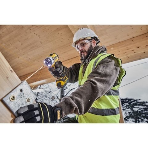 DeWALT DCF860NT-XJ wkrętak zasilany/zakrętark udarowy 3800 RPM Czarny, Żółty