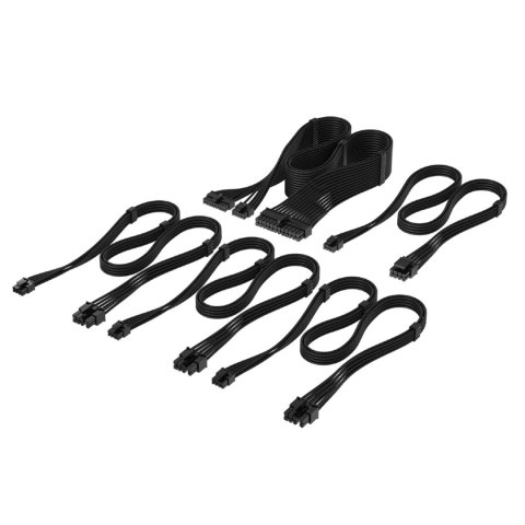 Corsair Kabelset, Type 4, DC Cable Starter Kit, einzeln ummantelt - schwarz
