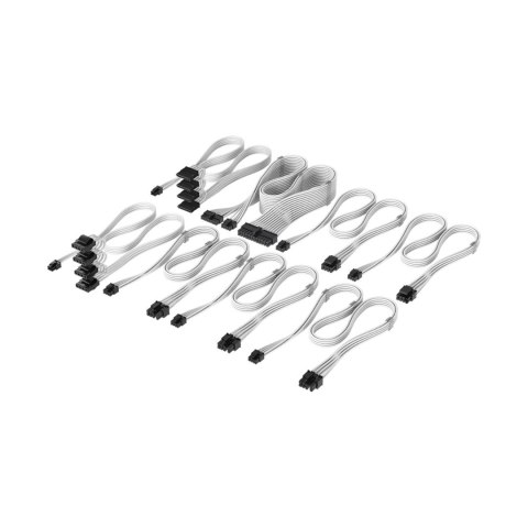 Corsair Premium Sleeved DC Cable Pro Kit, für Typ-5-Netzteil - weiß