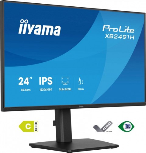 Monitor 24 cale XB2491H-B1 IPS, HDMI, DP, 1ms, 350cd, 1500:1, 120Hz, HAS150 (PIVOT)