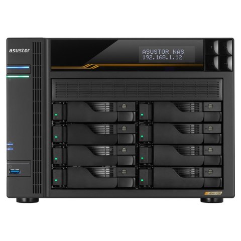 Asustor LOCKERSTOR 6 Gen3 (AS6806T) NAS Desktop AMD Ryzen V3C14 16 GB DDR5 ADM Czarny