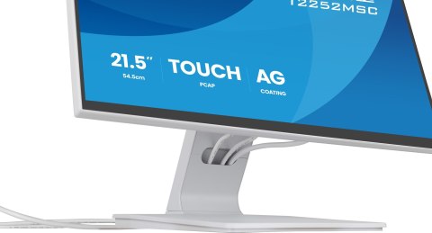 Iiyama ProLite T2252MSC-W2AG monitor komputerowy 54,5 cm (21.4") 1920 x 1080 px Full HD LCD Ekran dotykowy Biały
