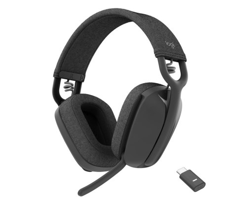 Logitech Zone Vibe Zestaw słuchawkowy Bezprzewodowy Opaska na głowę Połączenia/muzyka Bluetooth Grafitowy