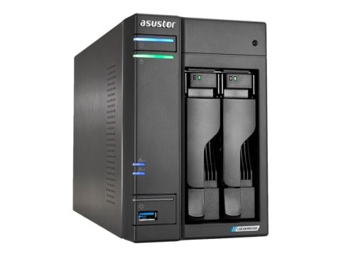Asustor LOCKERSTOR 2 Gen2 (AS6702T) NAS Komputer stacjonarny Intel® Celeron® N5105 4 GB DDR4 0 TB ADM Czarny