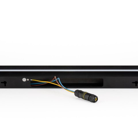 Oprawa ścienna elewacyjna LED linia V-TAC 23W IP65 czarna 140cm VT-1178 3000K 2875lm