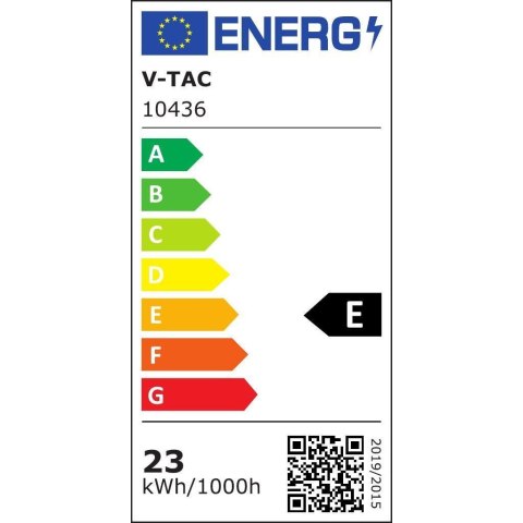 Oprawa ścienna elewacyjna LED linia V-TAC 23W IP65 czarna 140cm VT-1178 3000K 2875lm