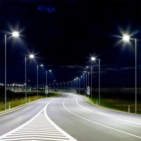 Oprawa uliczna LED V-TAC SAMSUNG CHIP z regulacją i czujnikiem światła 150W 135Lm/W VT-169ST-S 4000K 20250lm 5 lat  