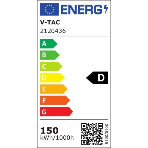 Oprawa uliczna LED V-TAC SAMSUNG CHIP z regulacją i czujnikiem światła 150W 135Lm/W VT-169ST-S 4000K 20250lm 5 lat  