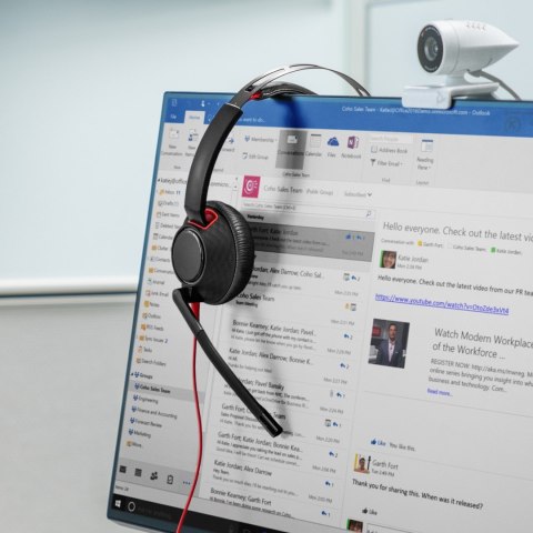 Słuchawki Poly Blackwire 5220 Stereo USB-C Headset +3.5mm Plug +USB-C/A Adapter Retail Packaging