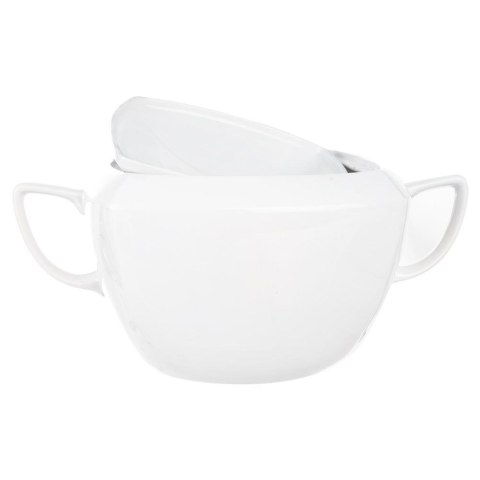 Waza na Zupę Dania Porcelanowa Elegancka Biała Duża z Pokrywą ORION 3,5 l