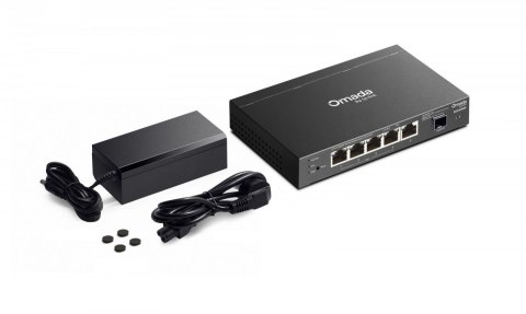Przełącznik SG2206MP Omada  6 portów gigabitowych w tym 4 porty PoE+